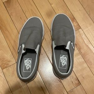 Grey vans slip on